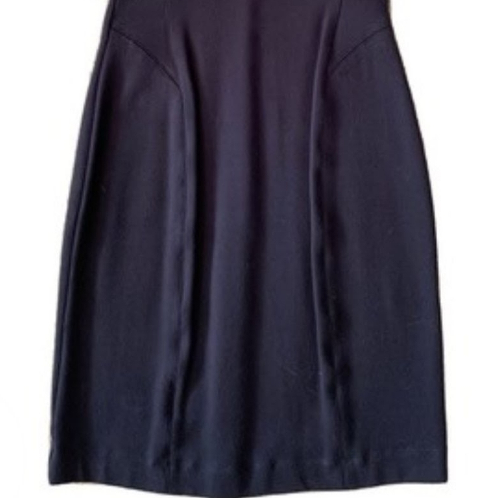 Theory Women's Dark Blue Serto Short Sleeve Sheath Dress Size 4 - Picture 8 of 9